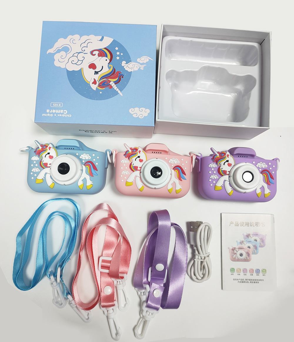 Hiclick Toys Unicorn Kids Camera Toys for Children 3 to 6 HD Video Dual Lens Selfie Camera Great Christmas Birthday Gift for Boy Girls - Image 8