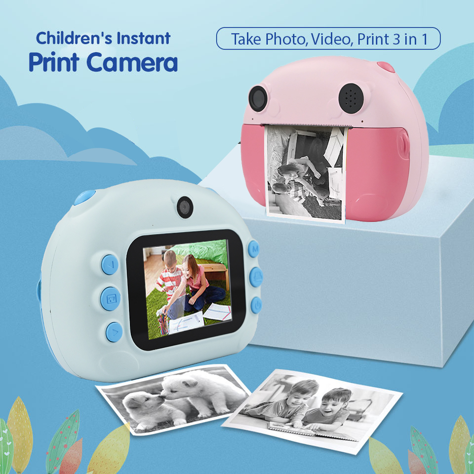 New Educational Toy Smart Children's Camera Photo Thermal Print Camera Hd Digital Video Camera Birthday Gift - Image 4