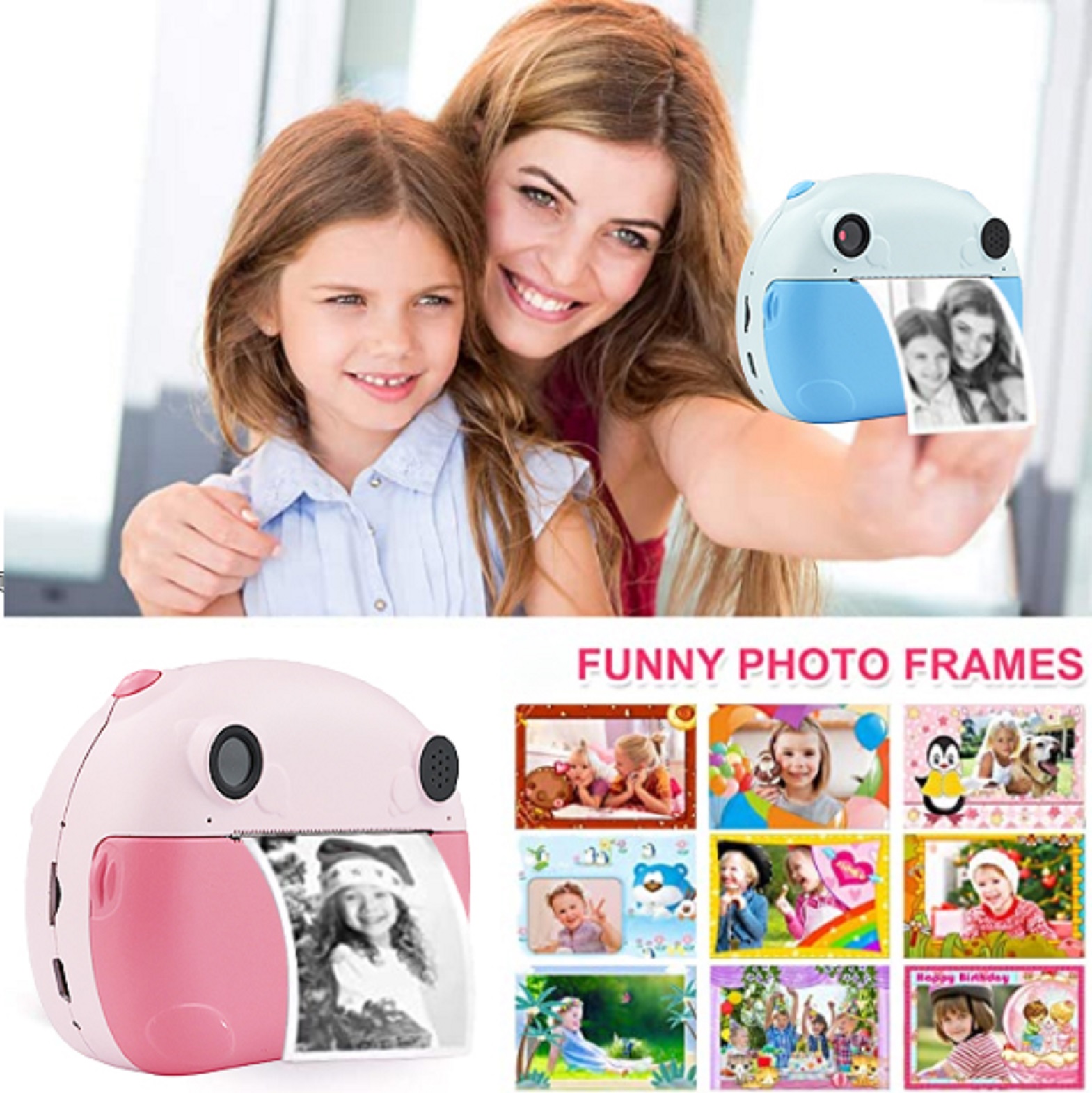 New Educational Toy Smart Children's Camera Photo Thermal Print Camera Hd Digital Video Camera Birthday Gift - Image 6