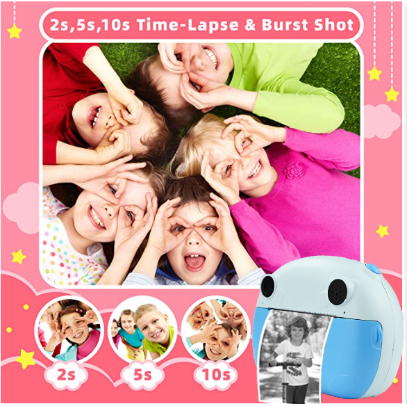 New Educational Toy Smart Children's Camera Photo Thermal Print Camera Hd Digital Video Camera Birthday Gift - Image 8