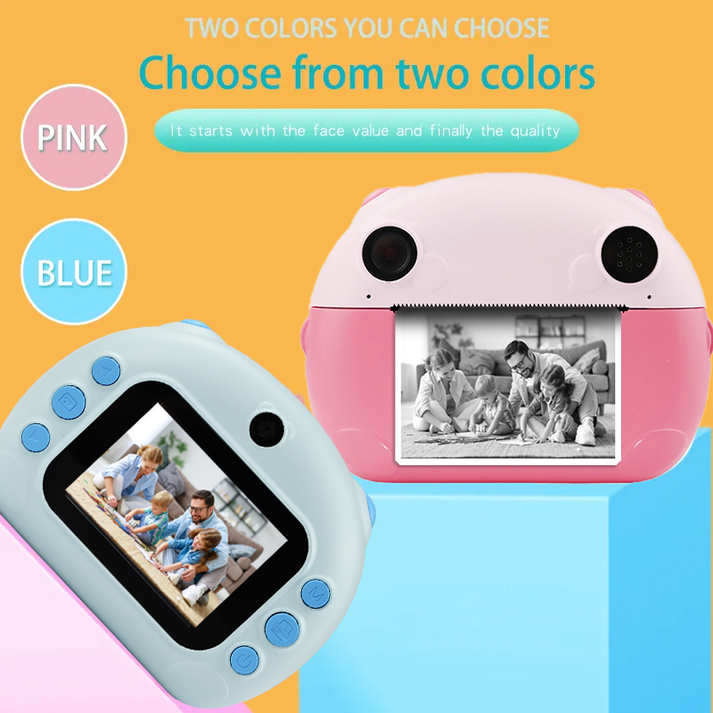 New Educational Toy Smart Children's Camera Photo Thermal Print Camera Hd Digital Video Camera Birthday Gift - Image 3
