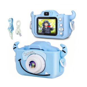 Small Cute Kids Digital Camcorder 1080P 4800W Video Toys Toddler Cow Child Camera for Christmas Birthday Gifts