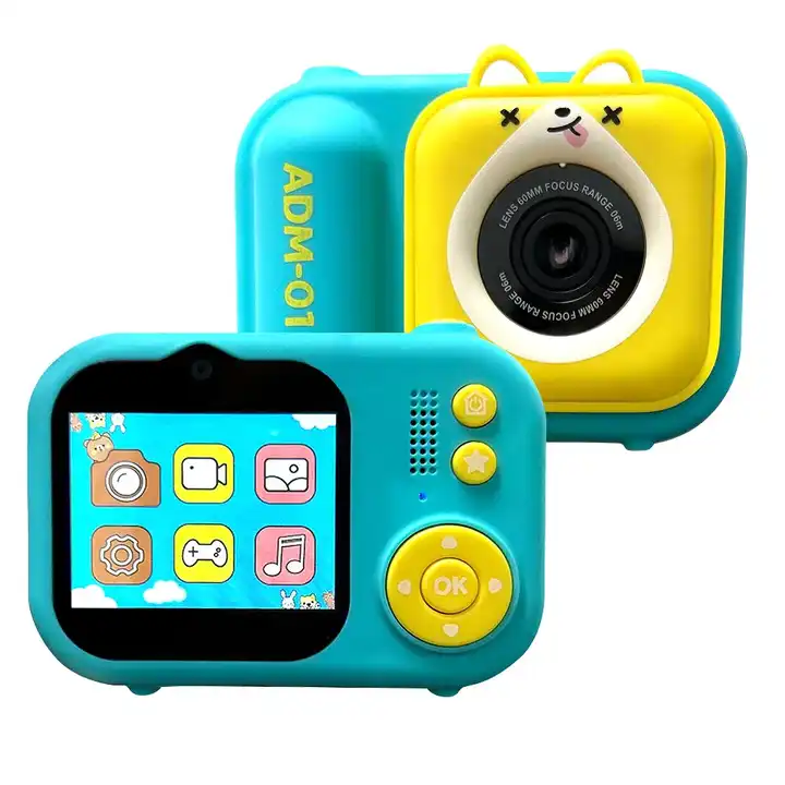 2.4 Inhces IPS 600mAh Large Battery Rechargeable Type-C Toy Gift Kid Gift Video Micro Mini Digital Camera - Image 2