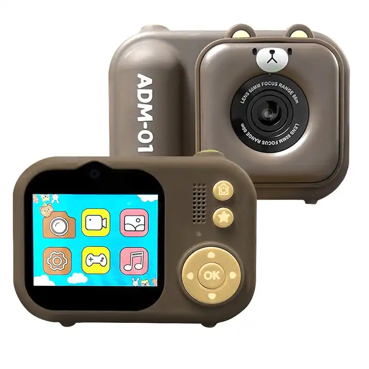 2.4 Inhces IPS 600mAh Large Battery Rechargeable Type-C Toy Gift Kid Gift Video Micro Mini Digital Camera - Image 3