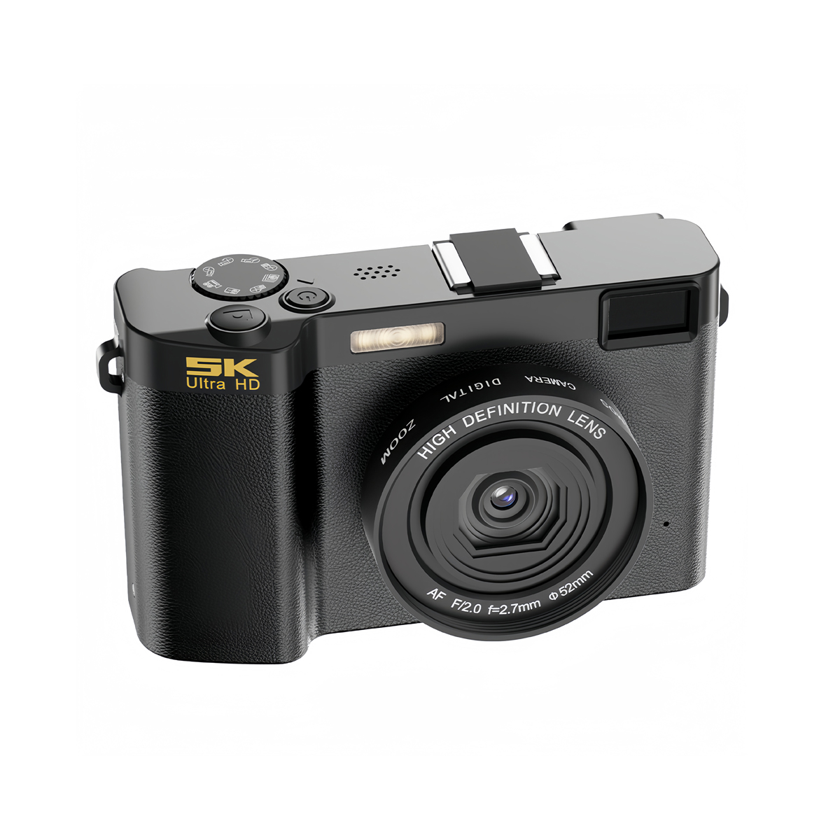 5K 64MP wifi Digital Camera Beginners Kids HD CCD Camera 18X Zoom Dual Lens 1080P Video Photography