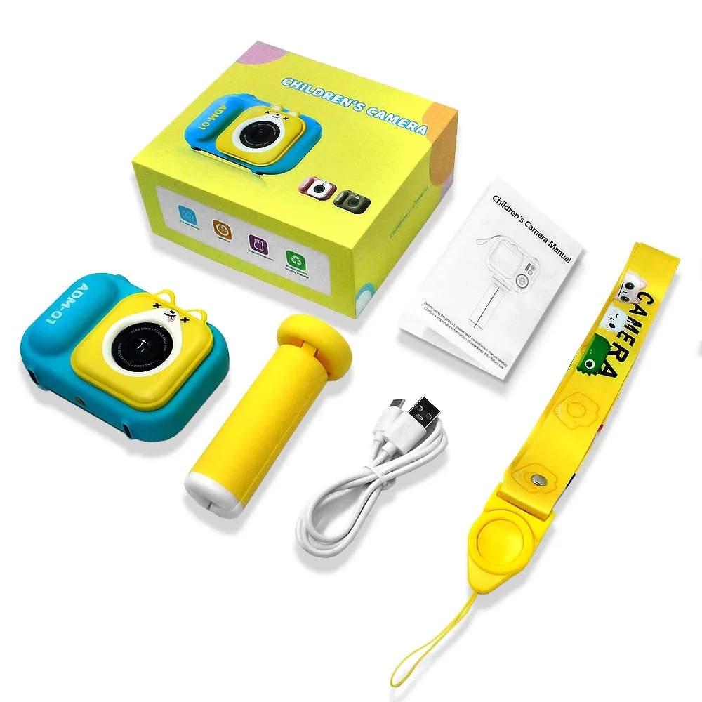 2.4 Inhces IPS 600mAh Large Battery Rechargeable Type-C Toy Gift Kid Gift Video Micro Mini Digital Camera - Image 5